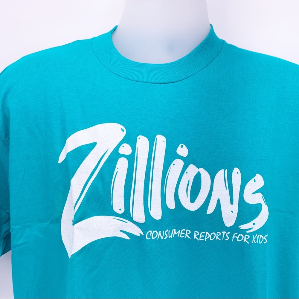 VINTAGE Zillions Consumer Reports for Kids T-Shirt Size Large - Picture 2 of 7